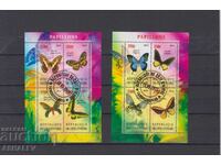 2013 Ivory Cat Butterflies 2 Block Stamped (O)