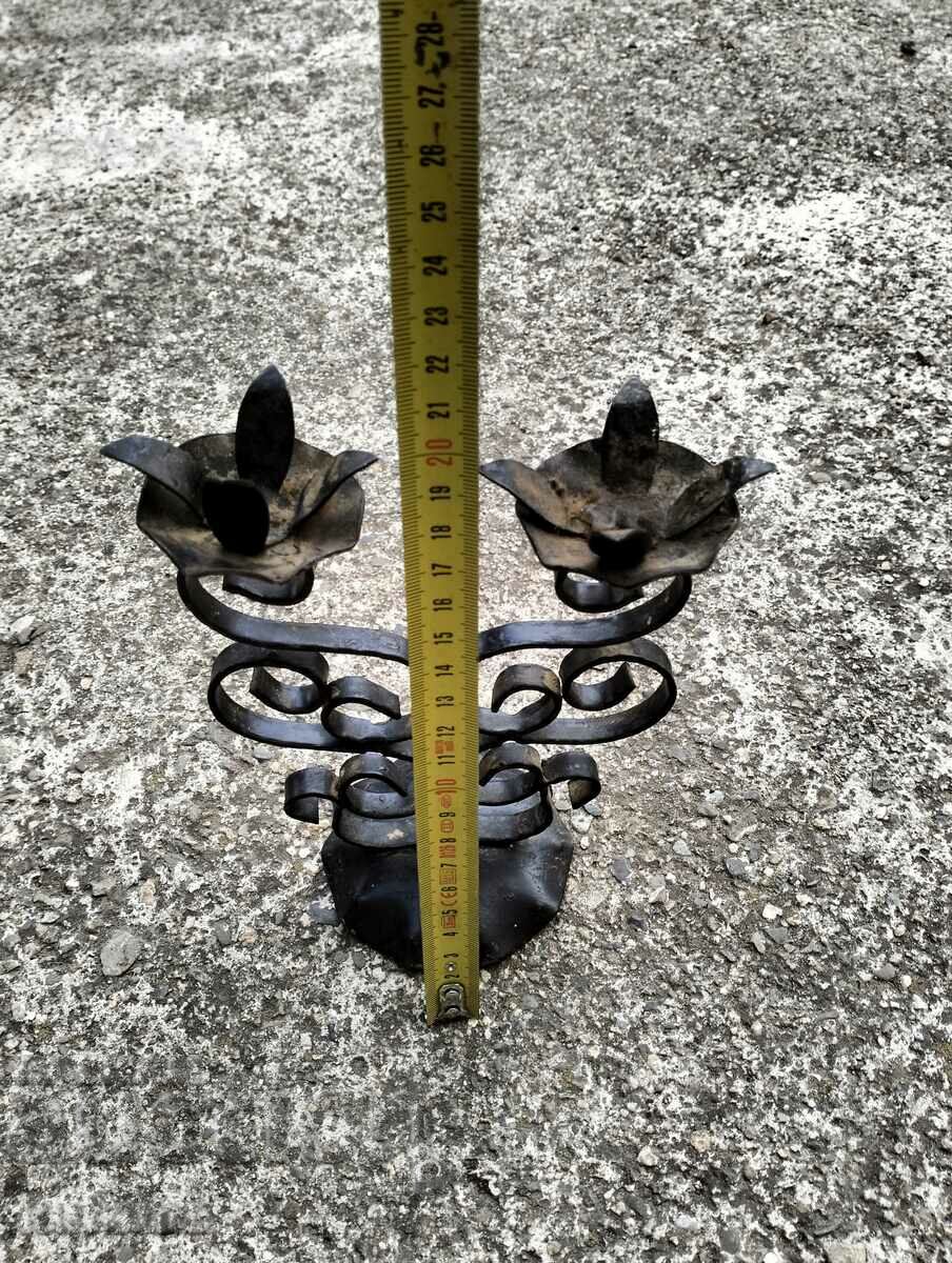 Iron candlestick with price 19.99 BGN | € 10.22 Iron candlestick with price 19.99 BGN | € 10.22