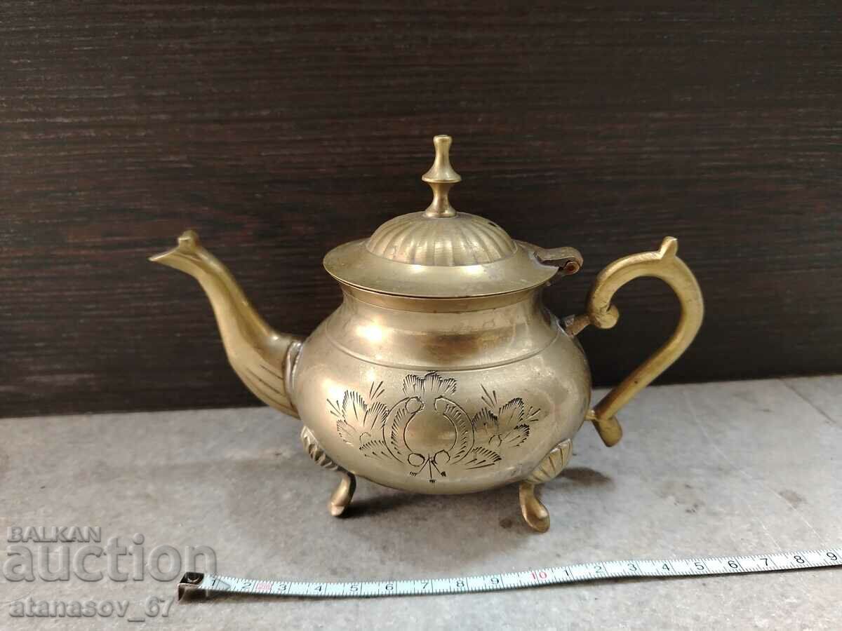 Old bronze teapot