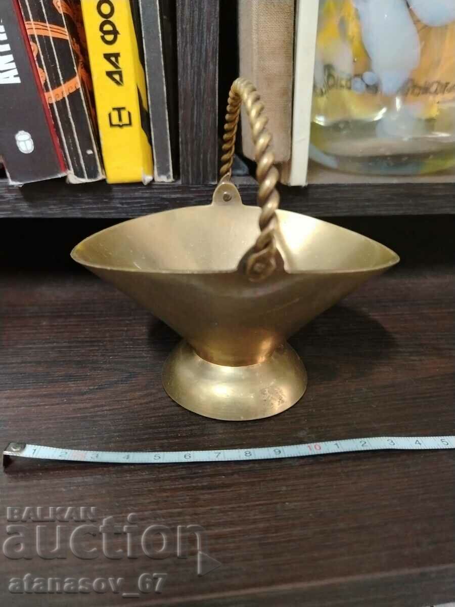 Bronze candy bowl