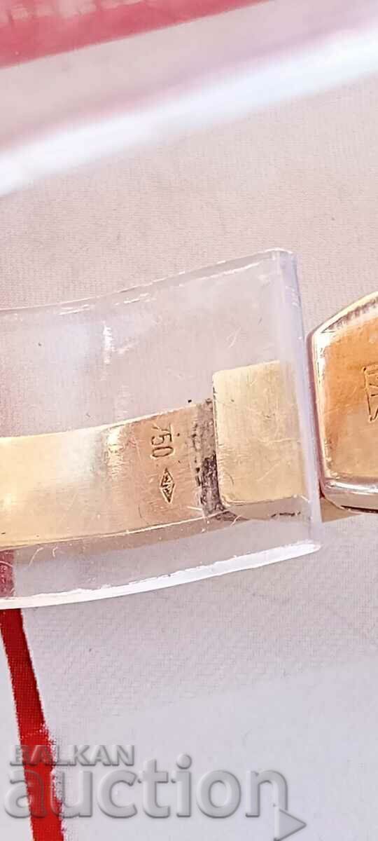 Ceas de damă din aur CAUNY - brățară de 18k - 1960 - 7