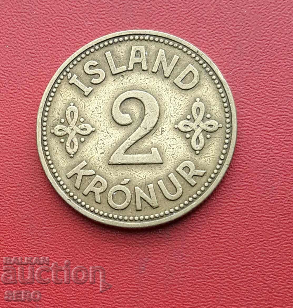 Iceland-2 kroner 1940-rare