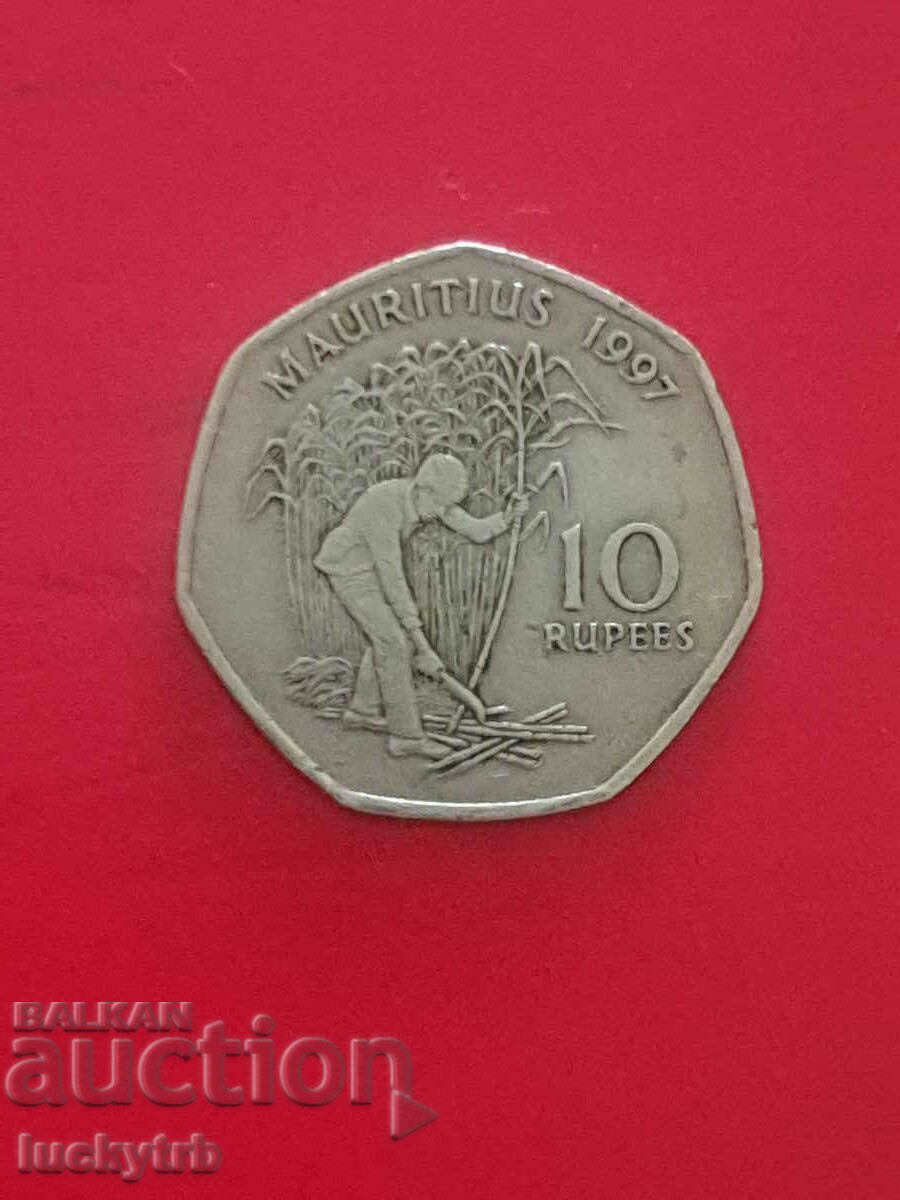 10 rupii 1997 - Mauritius