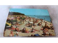 Carte poștală Burgas Beach 1974