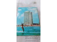 Postcard Sunny Beach Hotel Burgas 1974