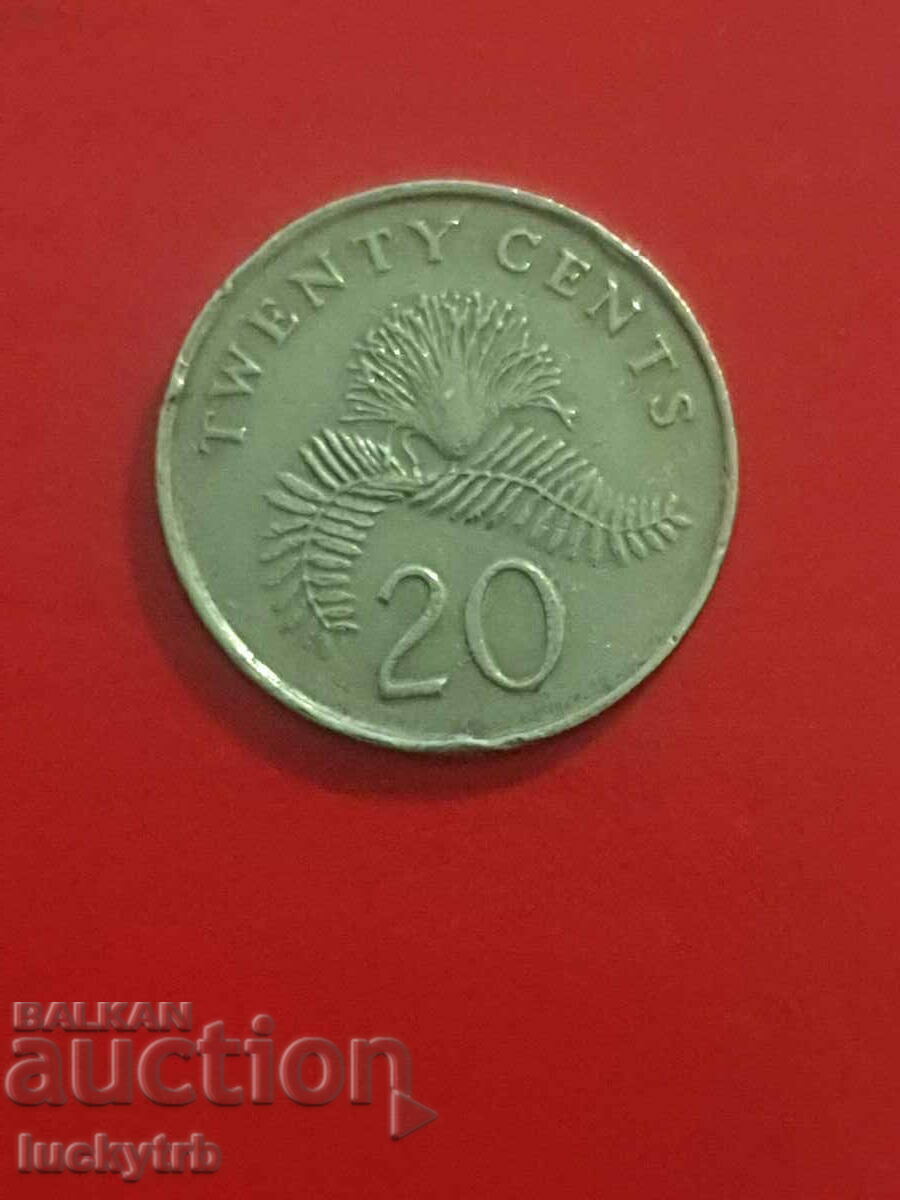 20 cents 1991 - Singapore