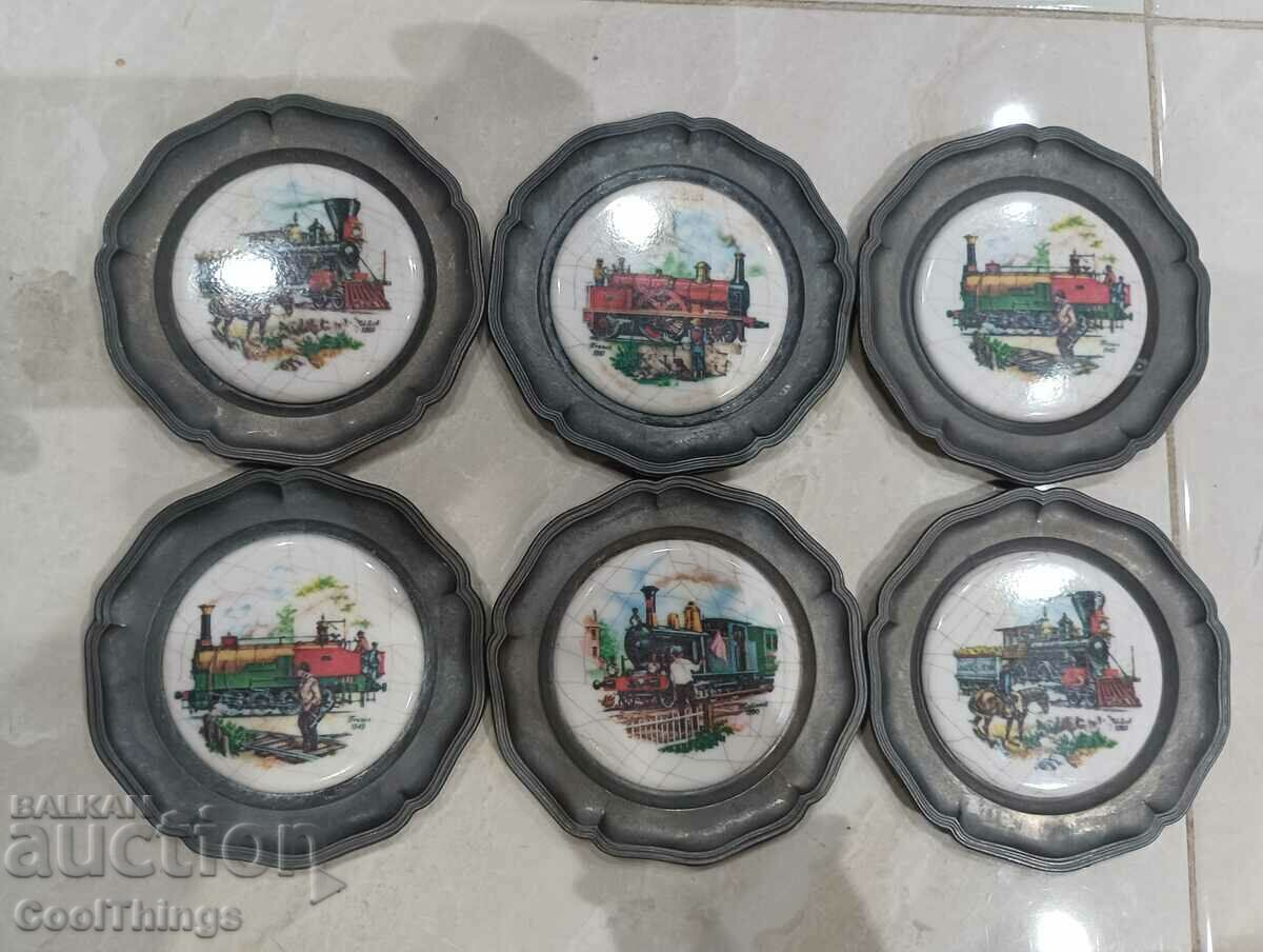 Collectible train saucers