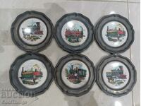 Collectible train saucers