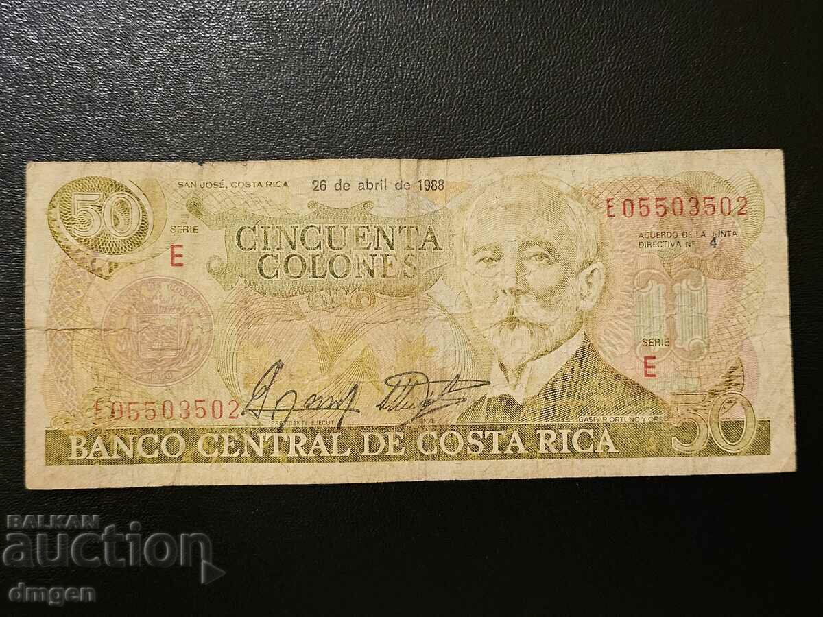 50 colon Costa Rica