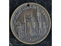 1879 Derby Library & Museum opening medallion