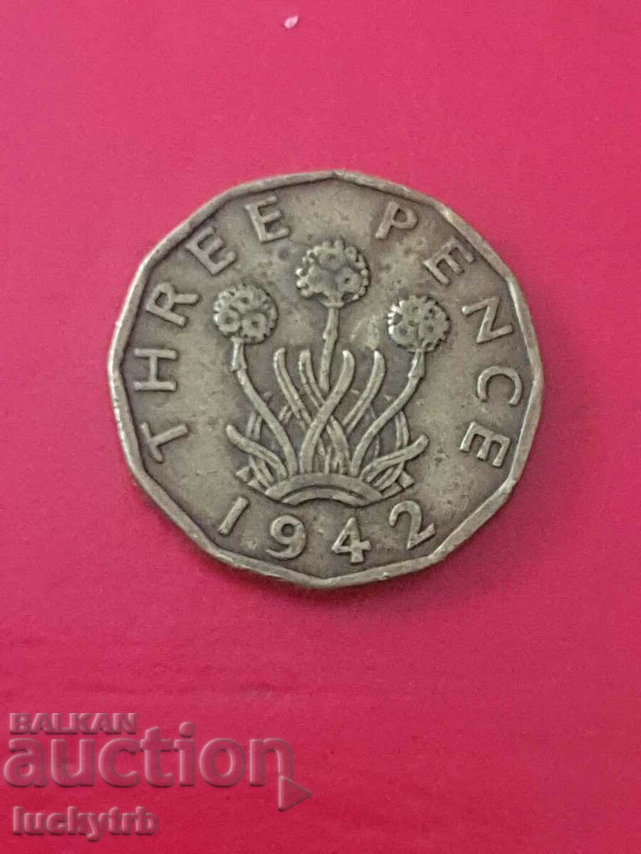 3 pence 1942 - Great Britain