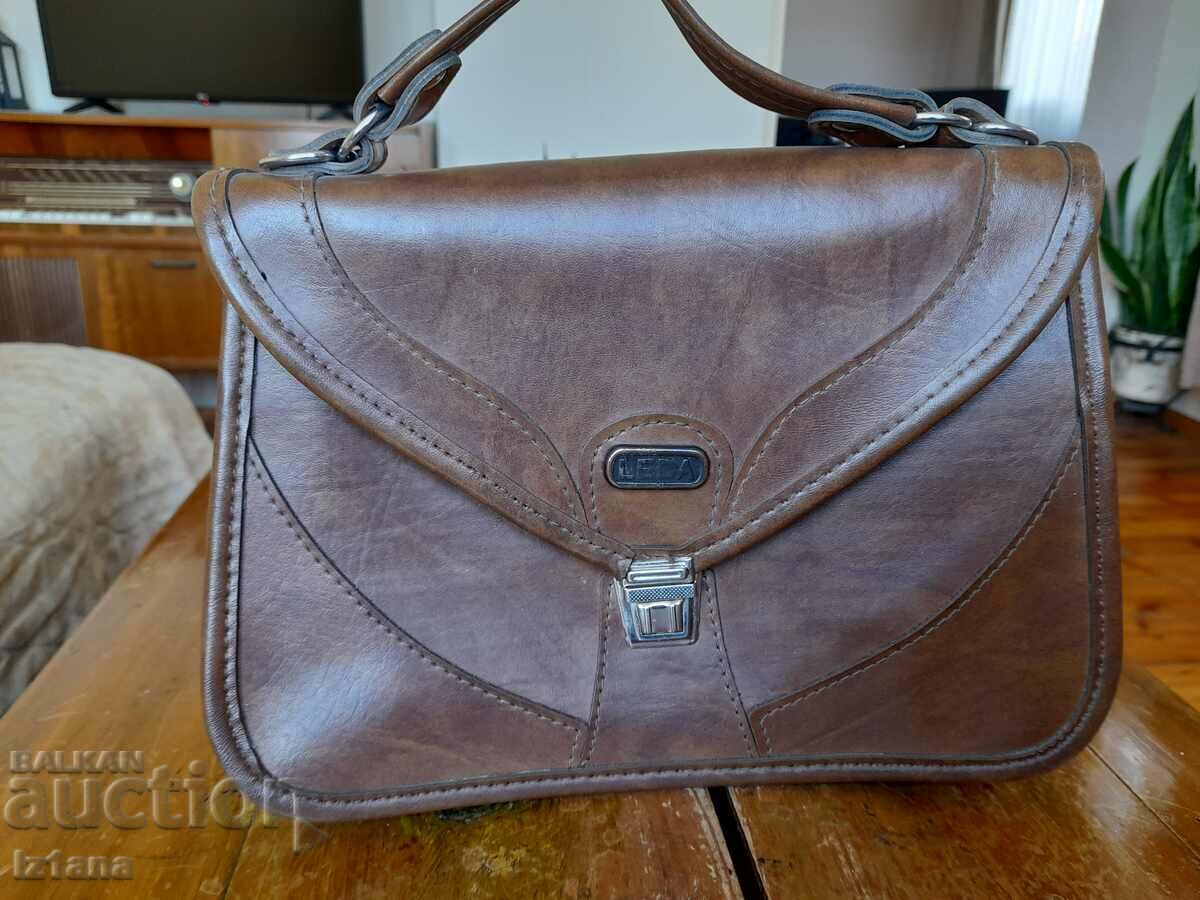 An old LEDA handbag