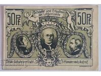 Германия notgeld 50 пфенига 1921 година Sondershausen