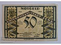 Германия notgeld 50 пфенига 1921 година Jena - St. Michael