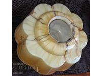 Lamp shade, marble frosted Art Deco glass