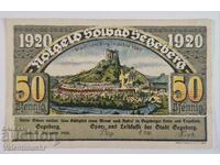 Γερμανία notgeld 50 pfennig 1920 έτος Solbad Segeberg