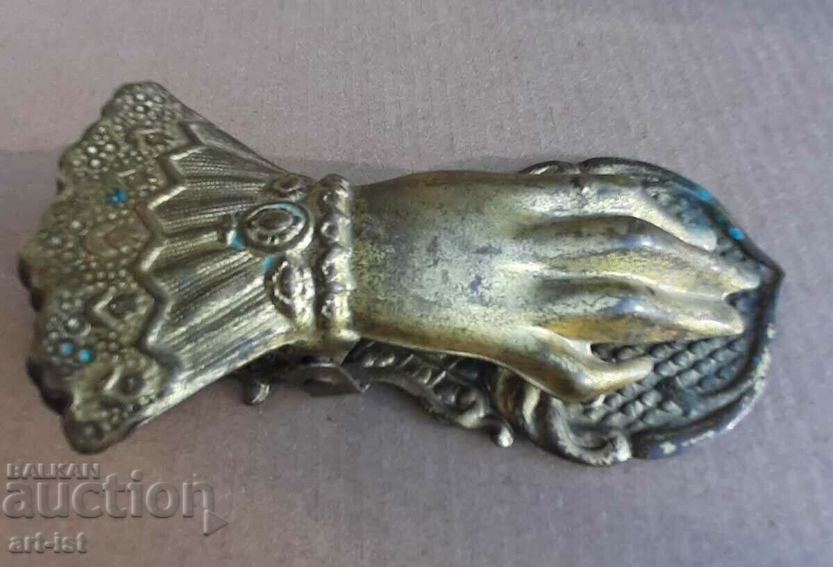 A unique bronze Victorian letter clip A unique bronze Victorian letter clip