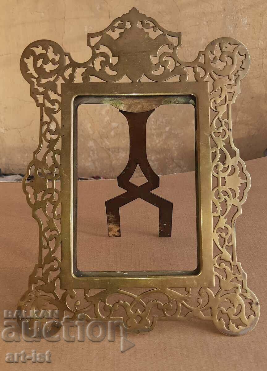 Cadru din bronz ajurat, Art Deco - 6