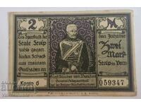 Germany notgeld 2 Stamps 1921 year Stolp