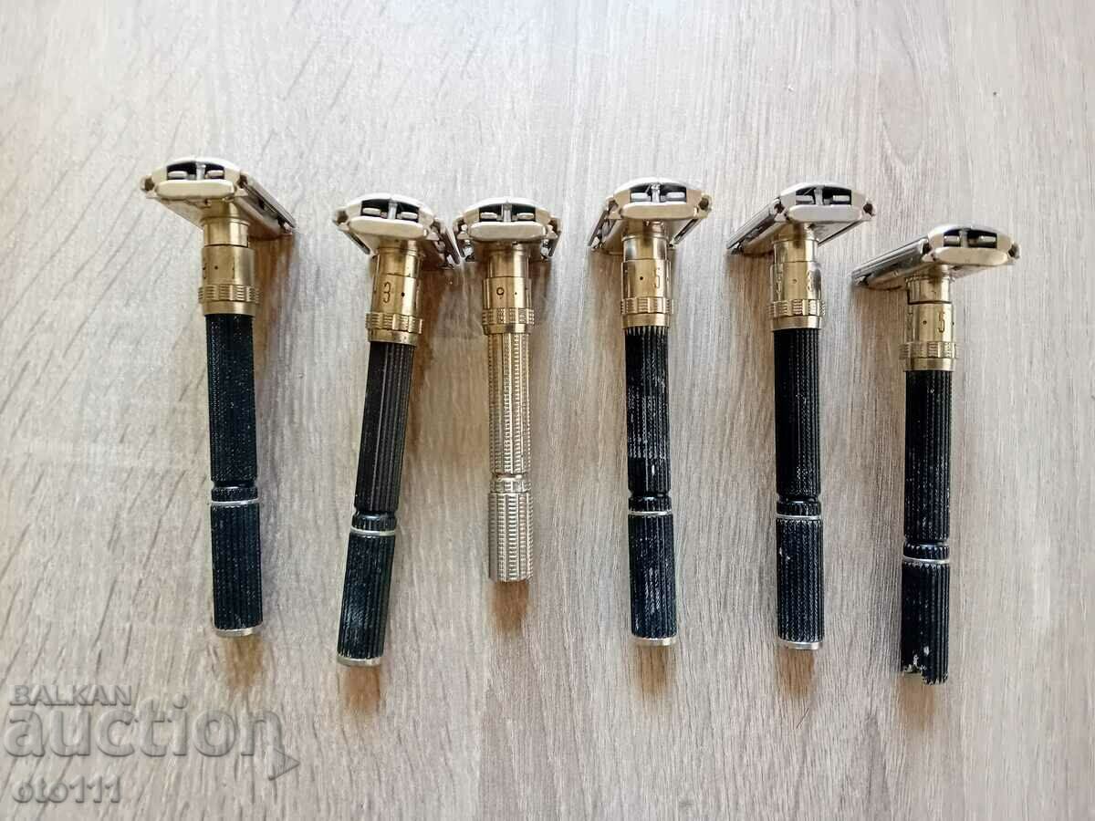 Auction OLD RAZORS - GILLETTE - 6 pieces Auction OLD RAZORS - GILLETTE - 6 pieces