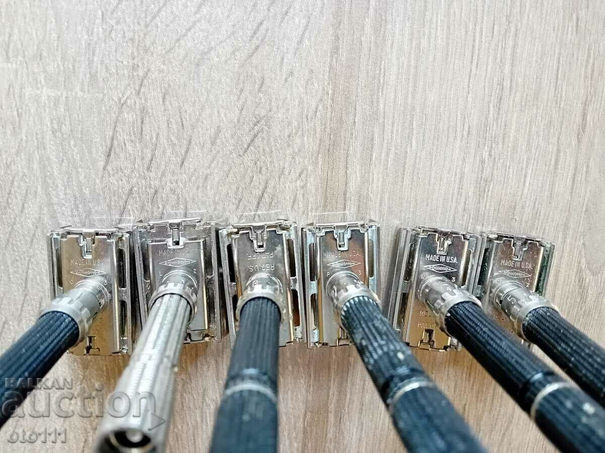 OLD RAZORS - GILLETTE - 6 pieces - 6 OLD RAZORS - GILLETTE - 6 pieces - 6