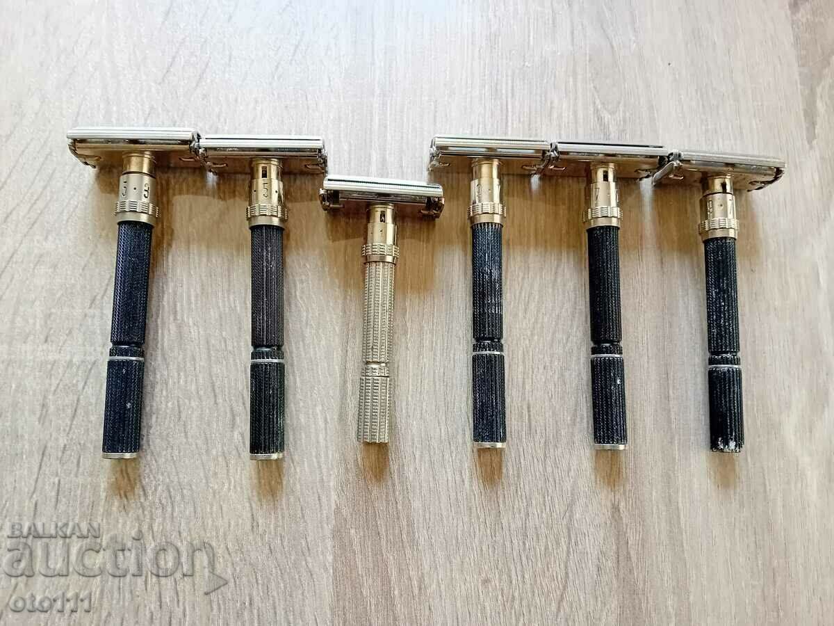 OLD RAZORS - GILLETTE - 6 pieces