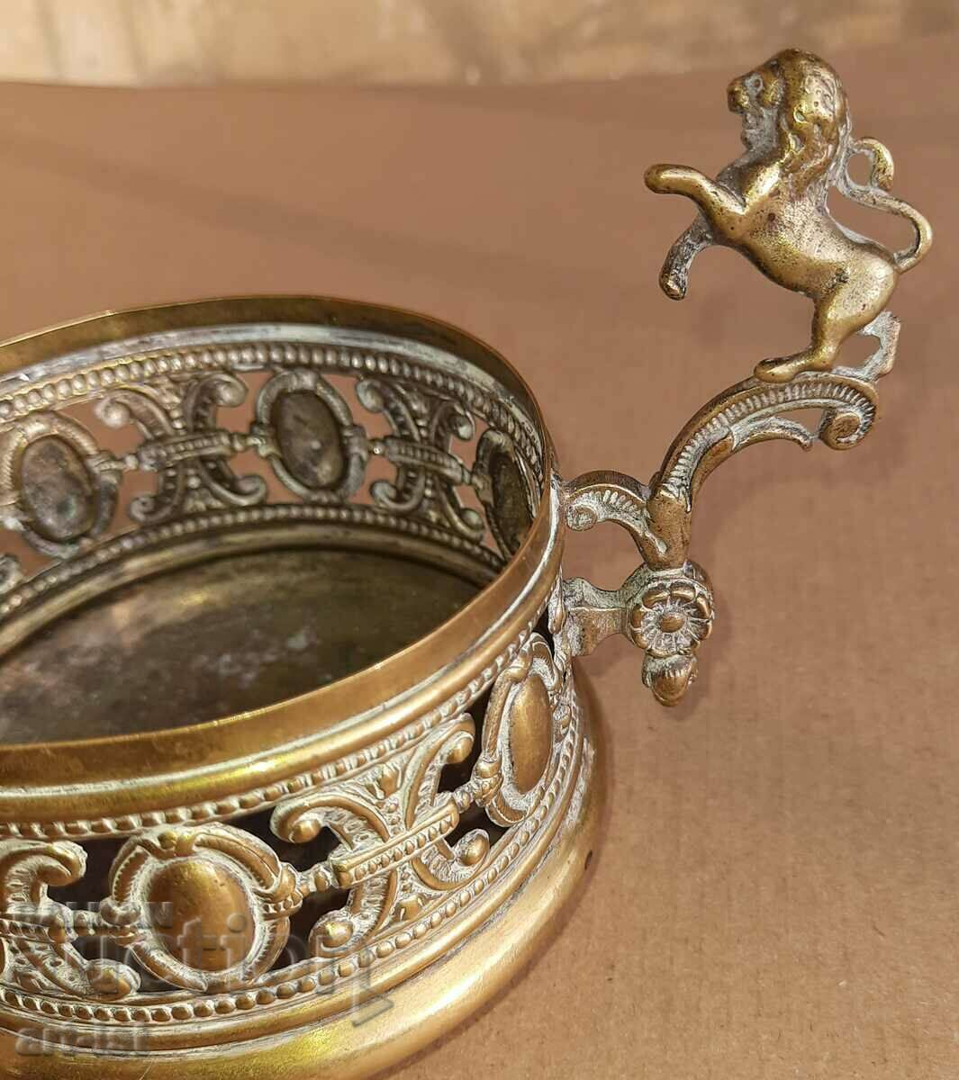 Openwork bronze vessel circa 1900. with price 120.00 BGN | € 61.36 Openwork bronze vessel circa 1900. with price 120.00 BGN | € 61.36