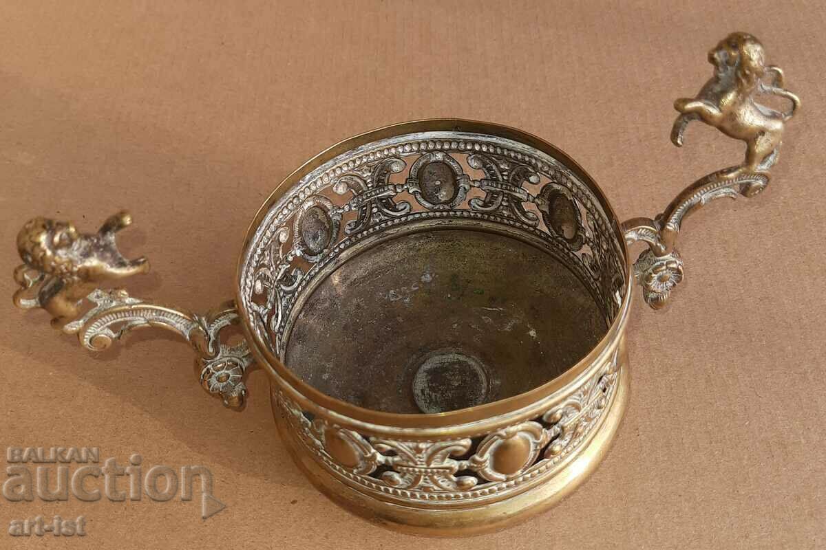 Auction Openwork bronze vessel circa 1900. Auction Openwork bronze vessel circa 1900.