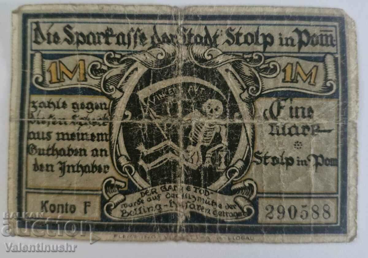 Germania notgeld 1 Mark 1820 an Stolp