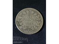 France 1832 W - 5 francs - Silver coin