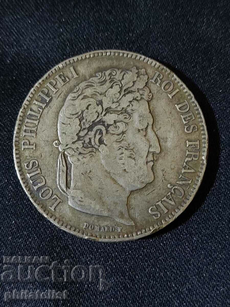 France 1835 W - 5 francs - Silver coin