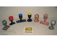 Stamp handle Lot 7 pcs. stamp handles preserved