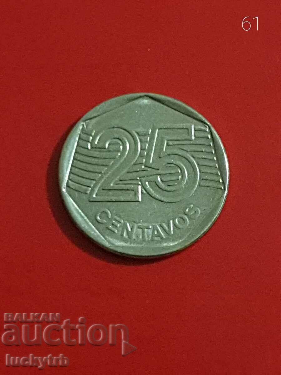 25 centavos 1994 - Brazilia