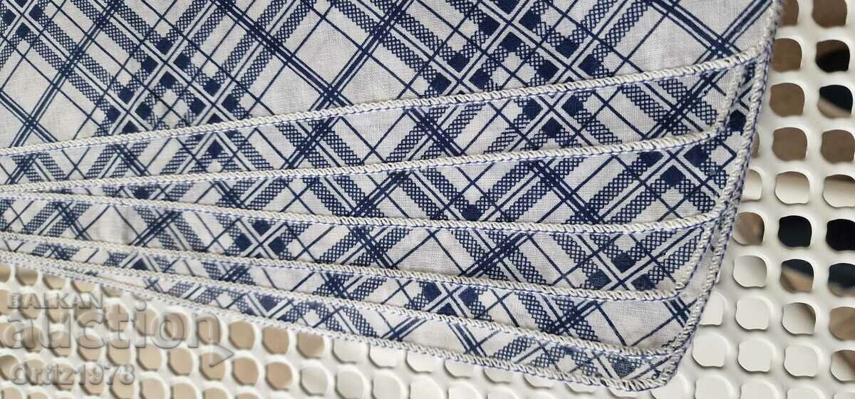 German cotton napkins, 12 pcs, green and blue. - 6 German cotton napkins, 12 pcs, green and blue. - 6