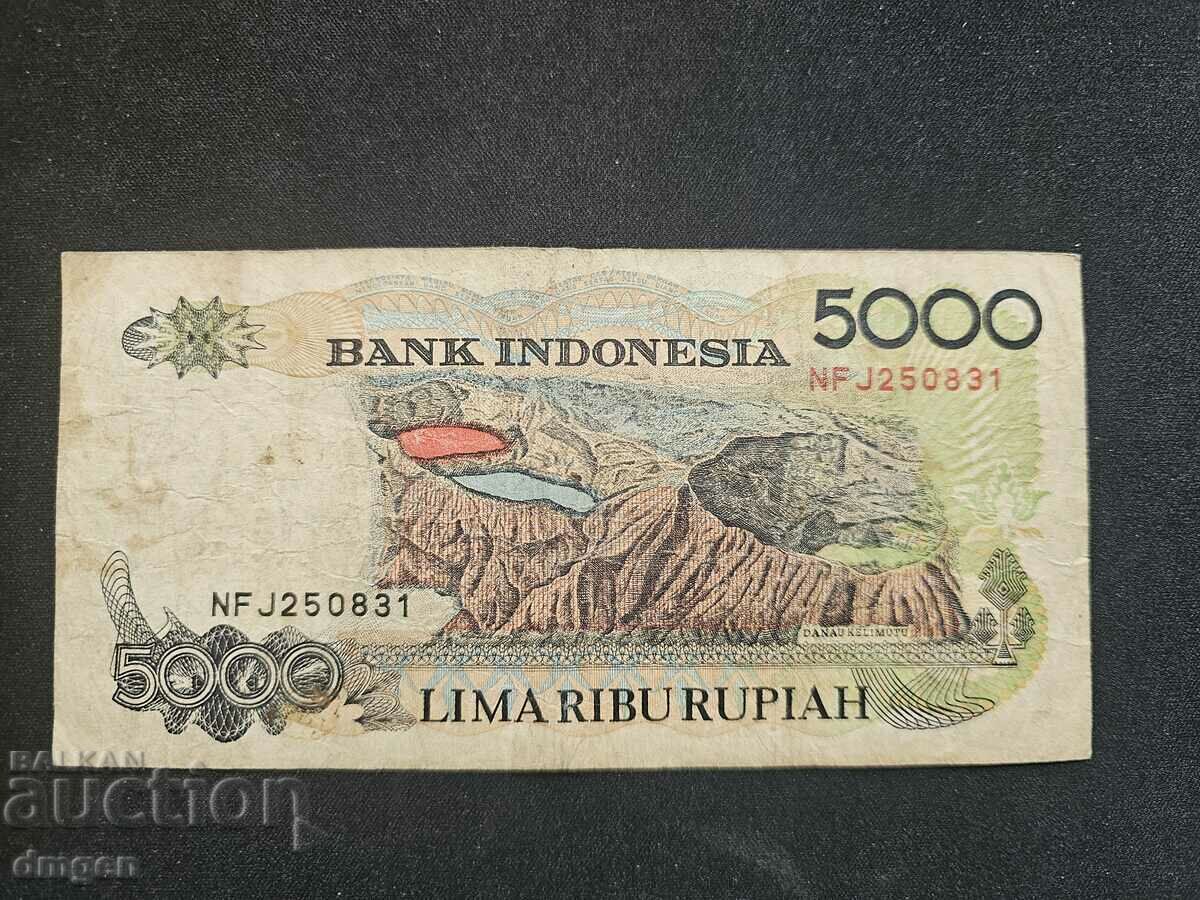 5000 de rupii Indonezia 1992