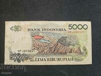 5000 de rupii Indonezia 1992