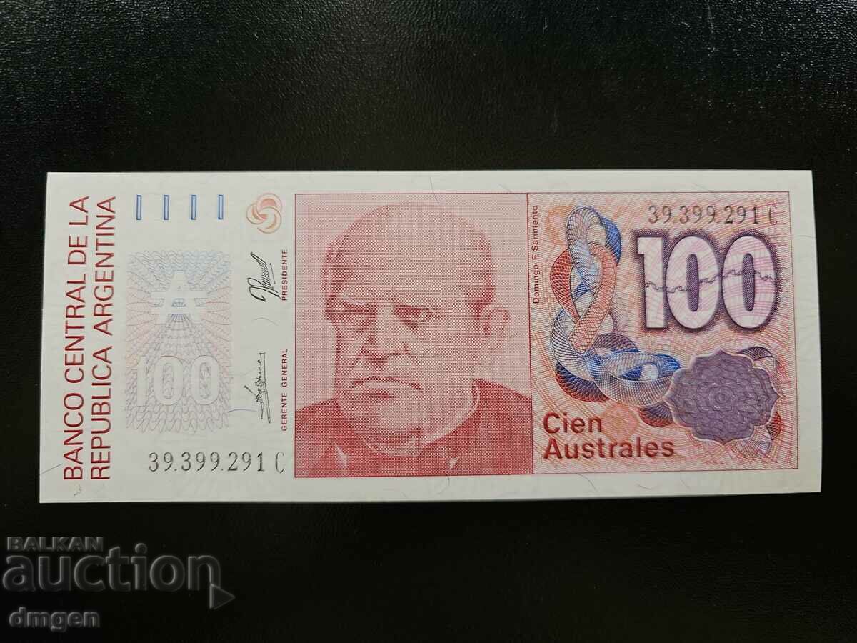 100 Austral Argentina UNC