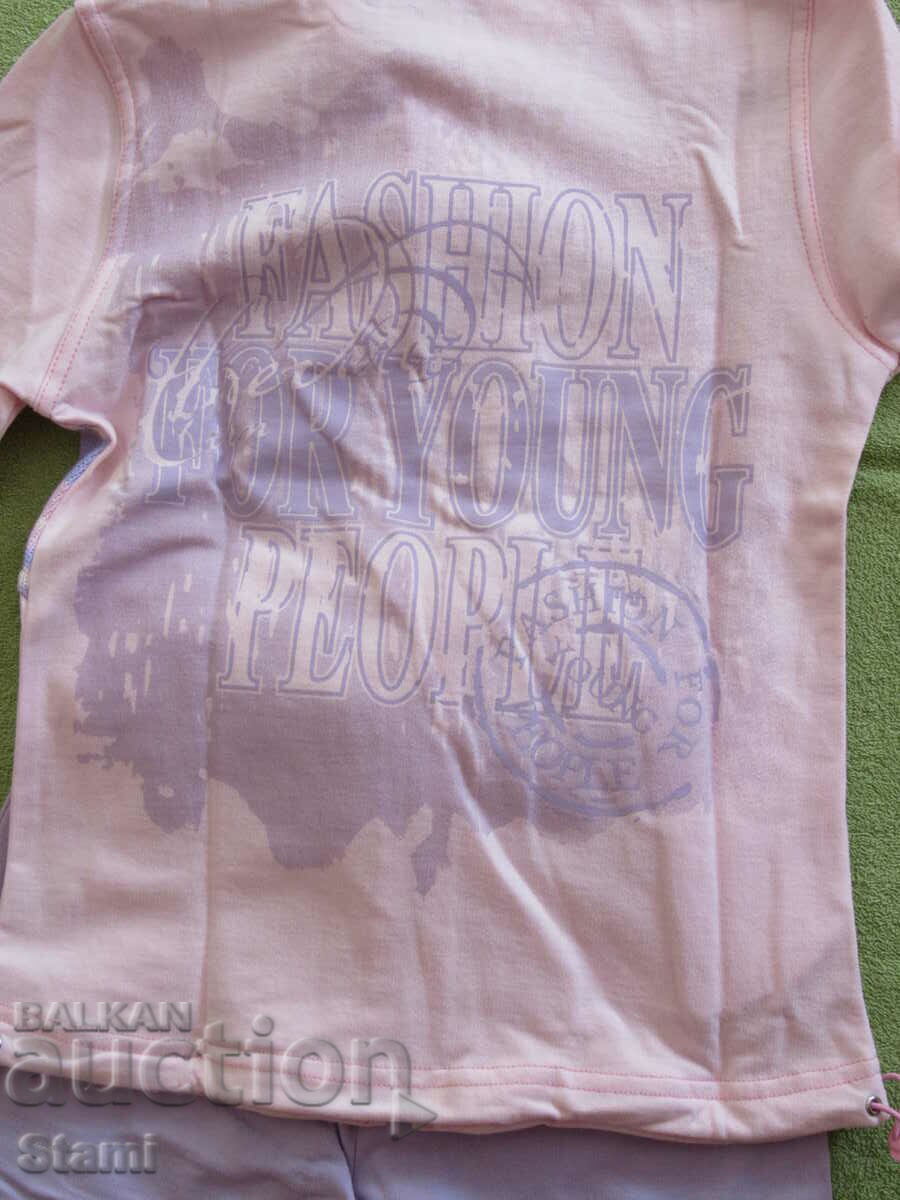 Анцуг за момиче цвят лилав, нов, размер 140 - 5 Анцуг за момиче цвят лилав, нов, размер 140 - 5