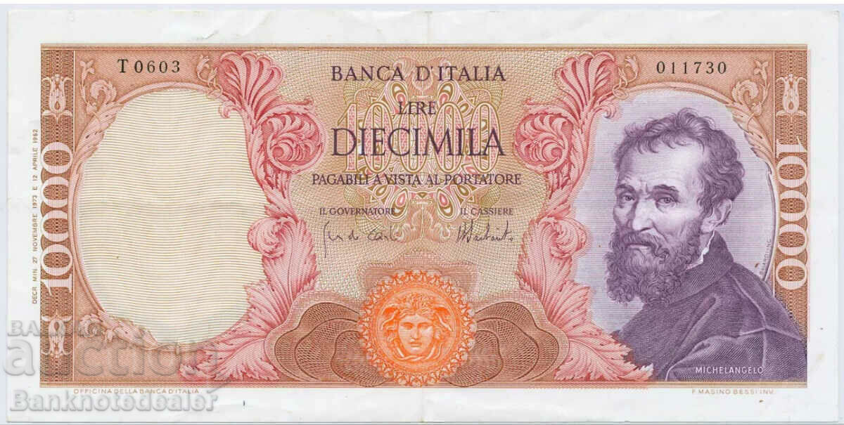 Italy 10,000 Lire 1973  Pick 97f