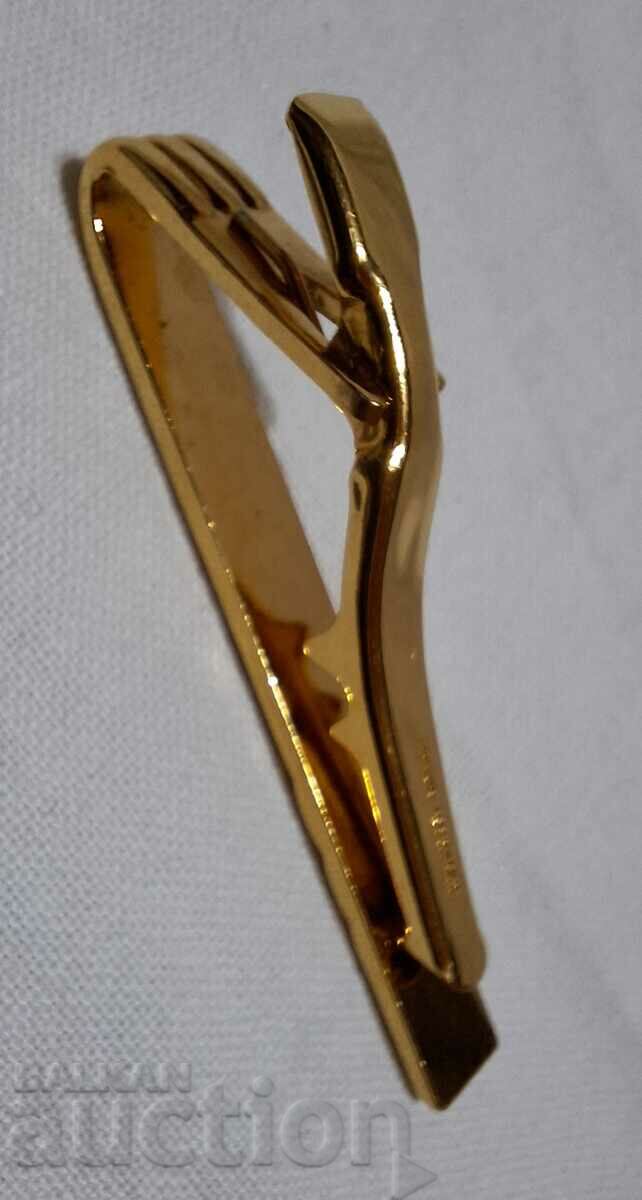 Licitație Agrafă de cravată placată cu aur--Nina Ricci