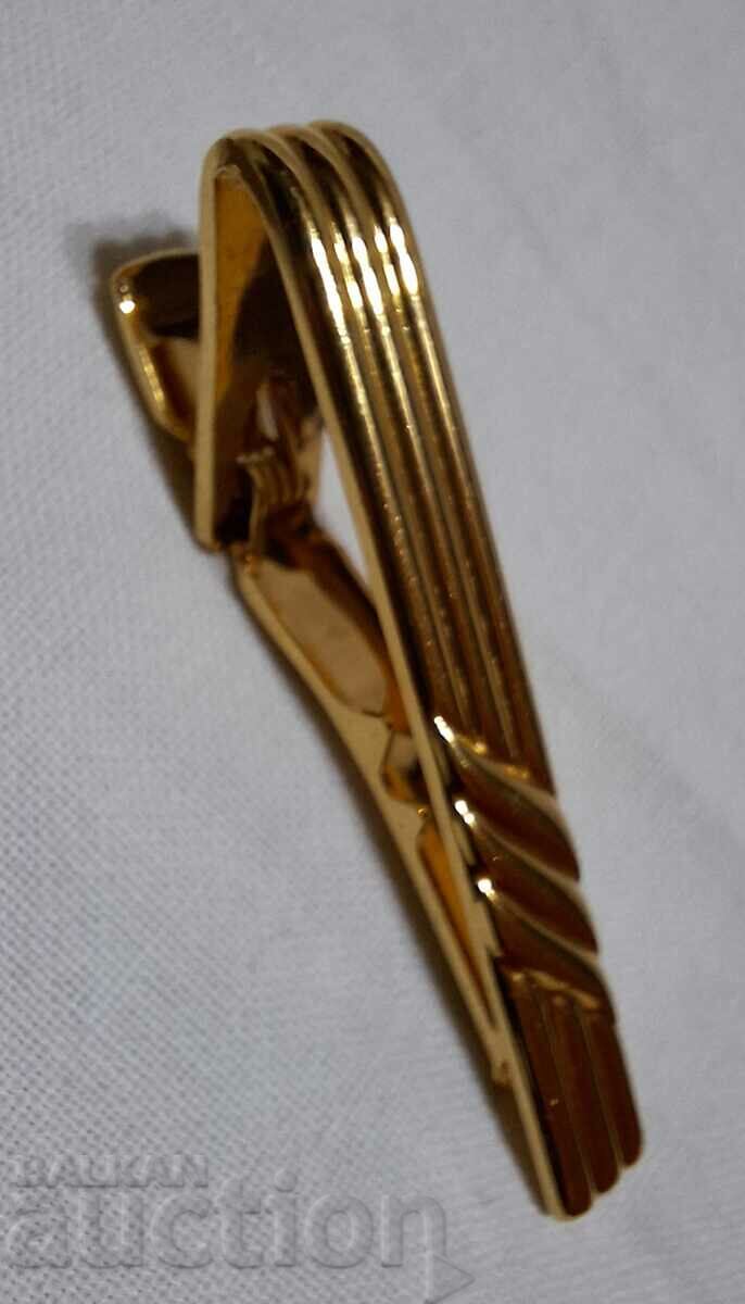 Gold-plated tie clip--Nina Ricci