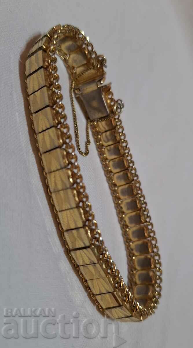 Vintage bracelet with gold plating