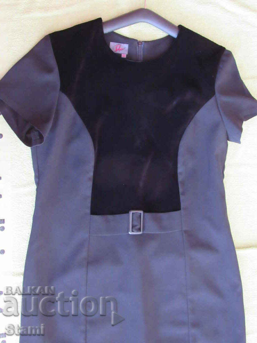 Classic elegant black Chanel style dress size 52, new - 7 Classic elegant black Chanel style dress size 52, new - 7