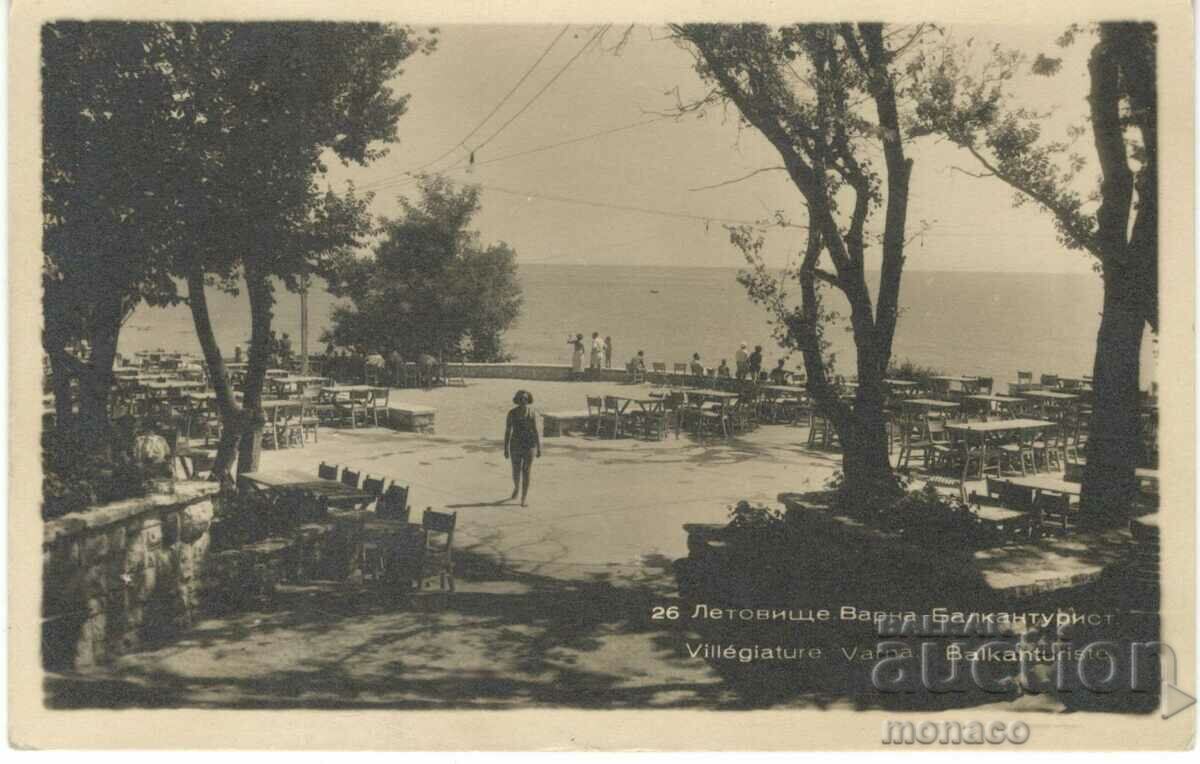 Old postcard - Varna resort, view