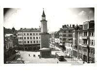 Old postcard - Gabrovo, Clock tower