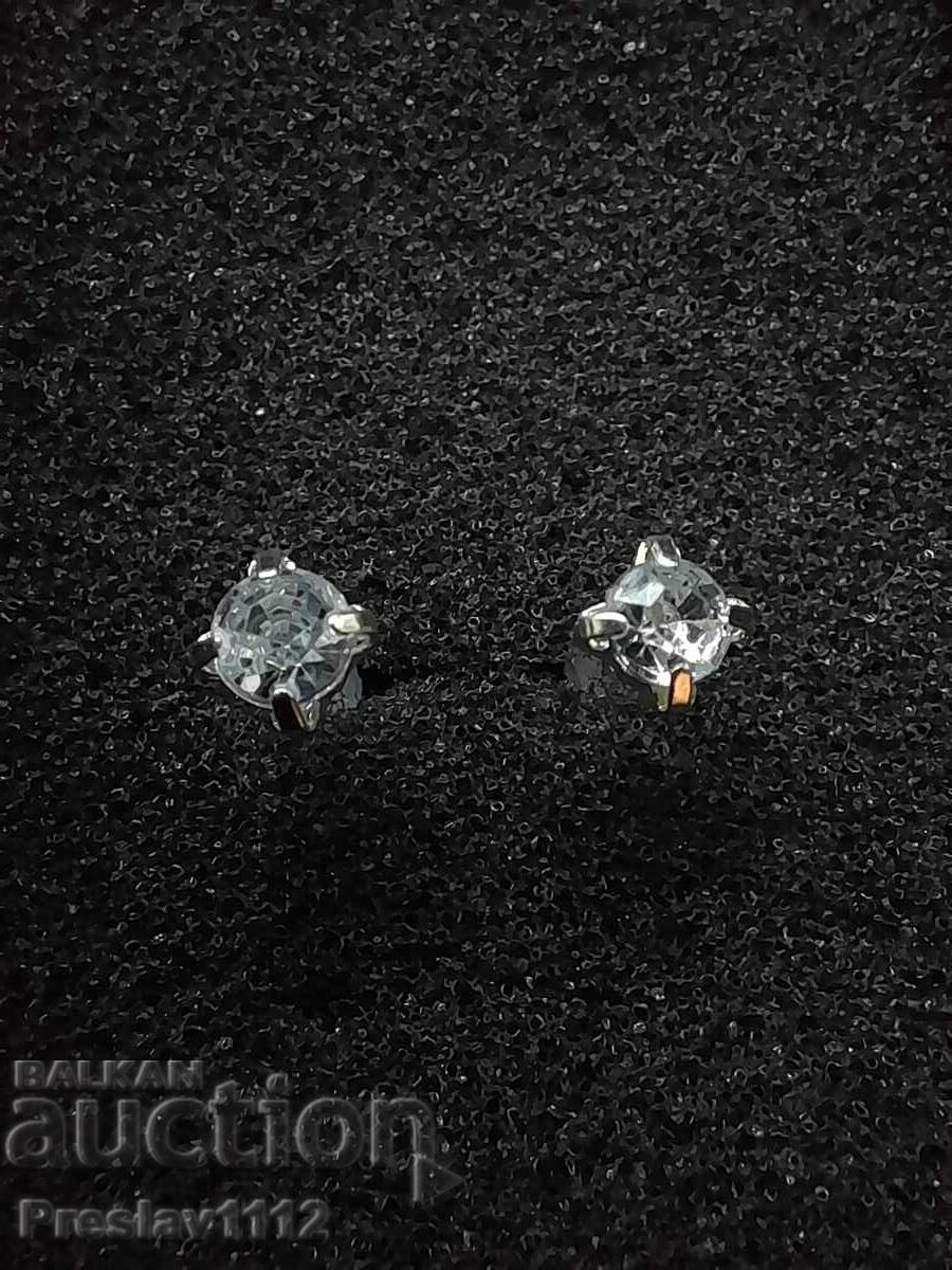 Earrings with Moissanite 3.5mm