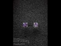 Amethyst earrings 3.5mm