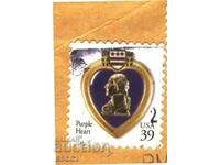 2006 USA Purple Heart stamped mark