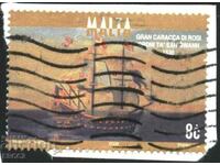 Stamped brand Ship Sailboat 2006 from Malta