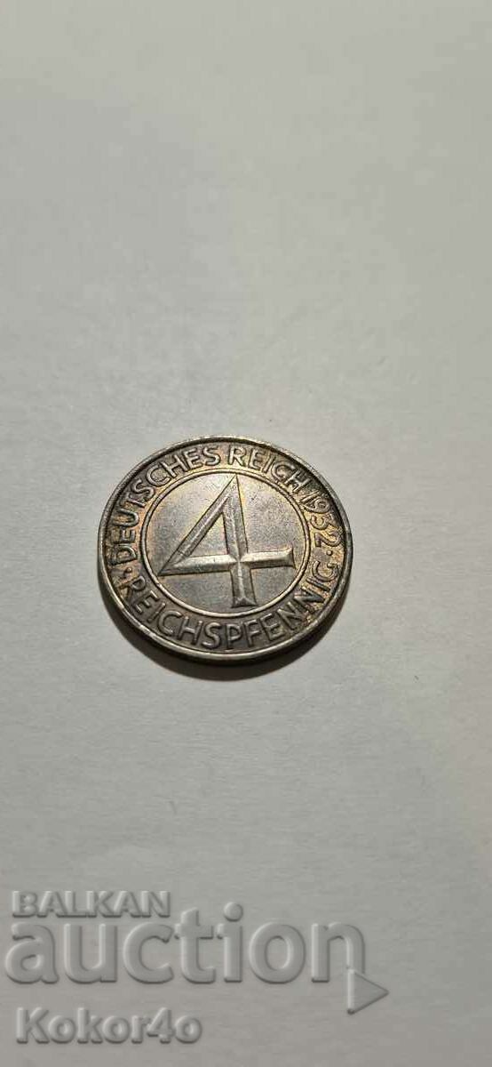 4 Reichspfennig 1932